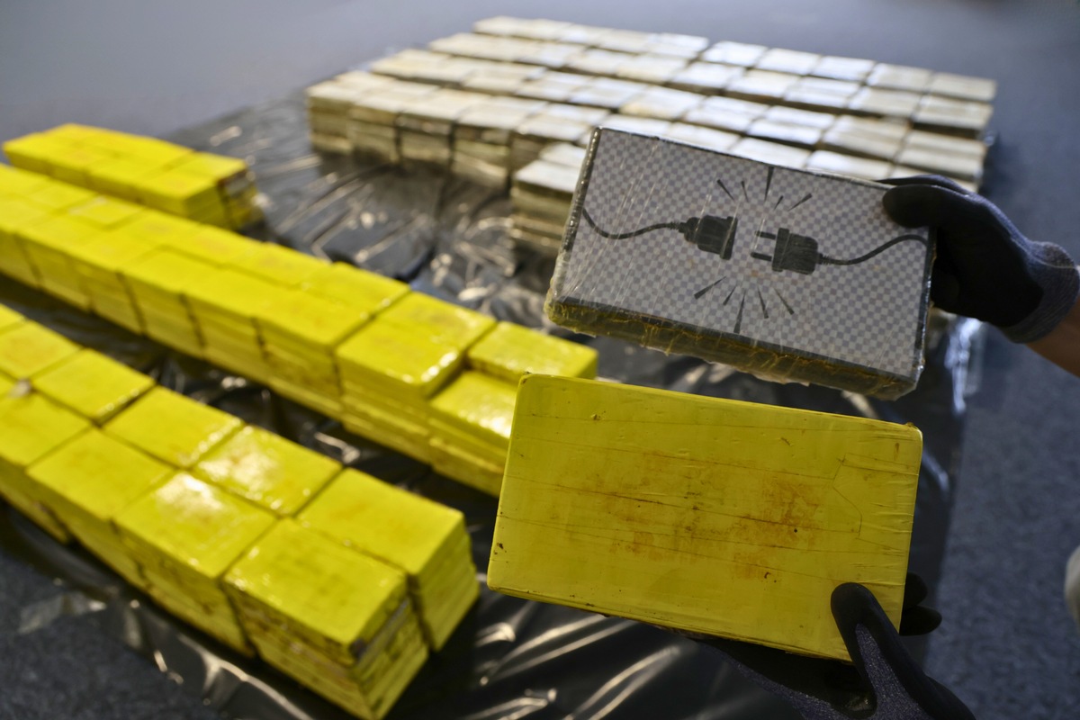 Zoll und Polizei entdecken 690 Kilo Kokain in Holzpellets – Firmeninhaber festgenommen