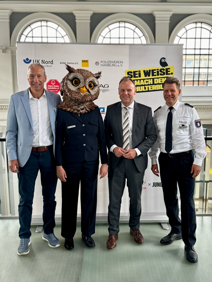 „Sei weise. Mach den Schulterblick.“ – Neue Verkehrssicherheitskampagne in Hamburg gestartet
